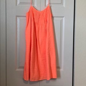 J crew orange shift dress